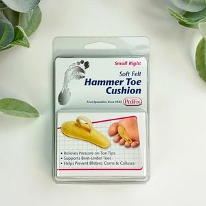 PediFix Soft Felt Hammer Toe Cushion Size Small Right Foot